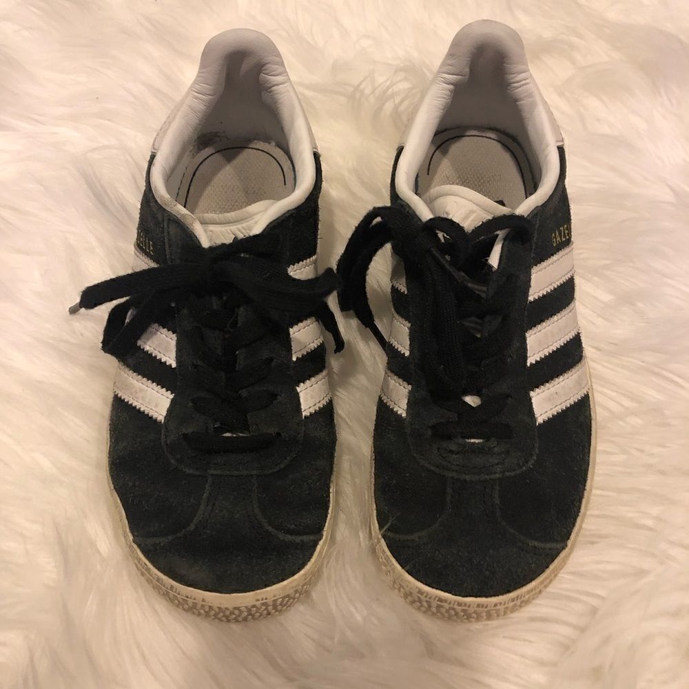 Adidas Boys Suede Gazelle Black Sneakers